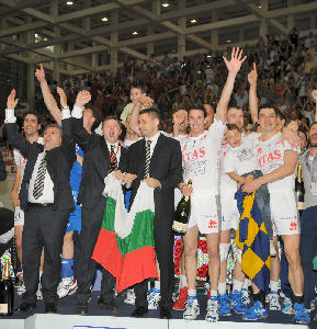 Itas Diatec Trentino campione d'Italia, giovedì 8 maggio si è festeggiato in Piazza Duomo
