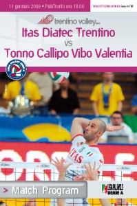 Itas Diatec Trentino-Tonno Callipo Vibo Valentia, il Match Program da scaricare