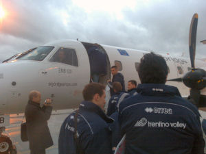 Trentino Volley arrivata a Vienna, domani la sfida con l'aon hotVolleys