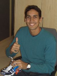 E' arrivato a Trento l'opposto brasiliano AndrË Nascimento assieme ad AndrË Heller