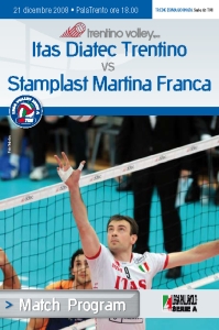 Itas Diatec Trentino-Stamplast Martina Franca, il Match Program da scaricare