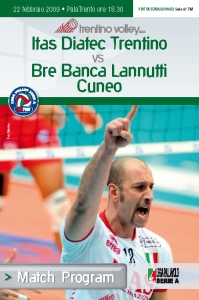 Itas Diatec Trentino-Bre Banca Lannutti Cuneo, il Match Program da scaricare
