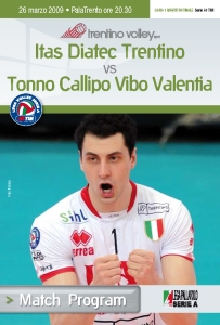 Itas Diatec Trentino-Tonno Callipo Vibo Valentia, il Match Program da scaricare