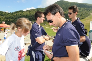 La squadra in visita al Trentino Volley BIG Camp 2008