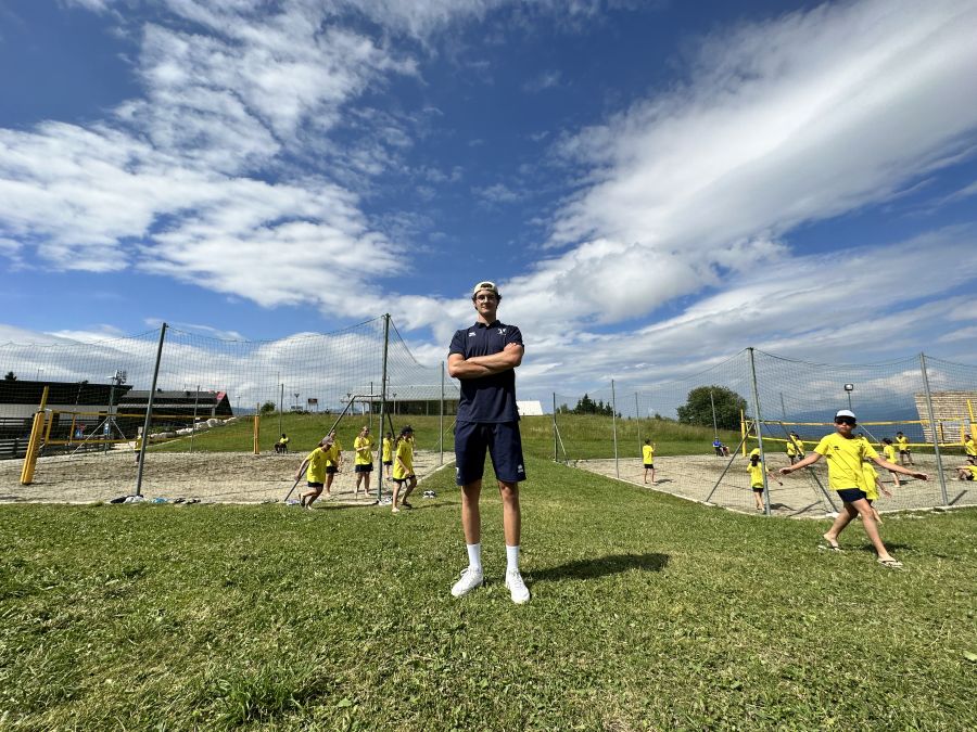 Martin Berger sui campi da beach volley