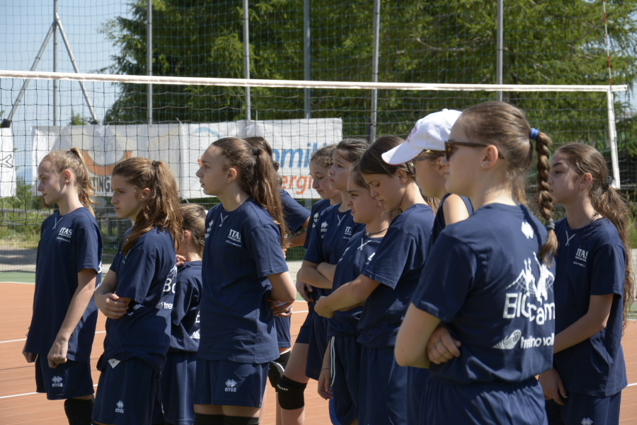 Briefing prima di iniziare la sessione di allenamento mattutina